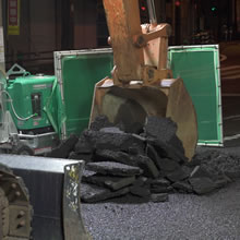 道路の掘り返し
